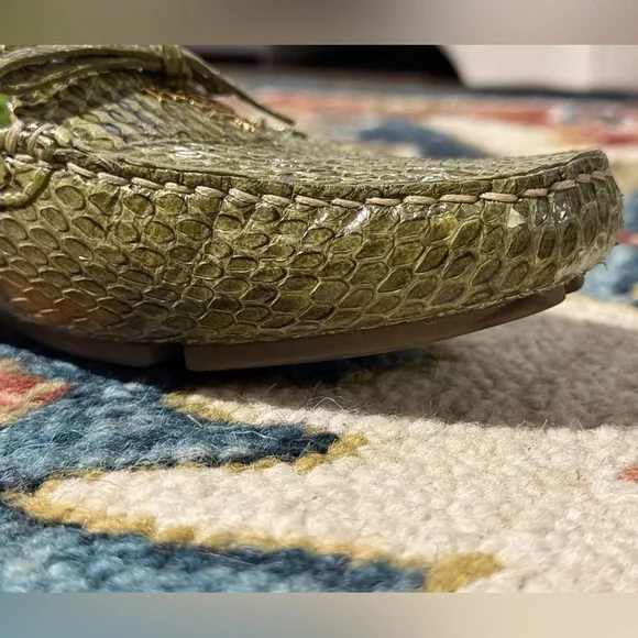 Prada Loafers - Green Snakeskin - Picture 11 of 15